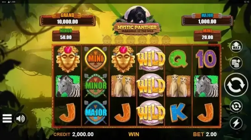 Mystic Panther Treasures of the Wild slot screenshot 
