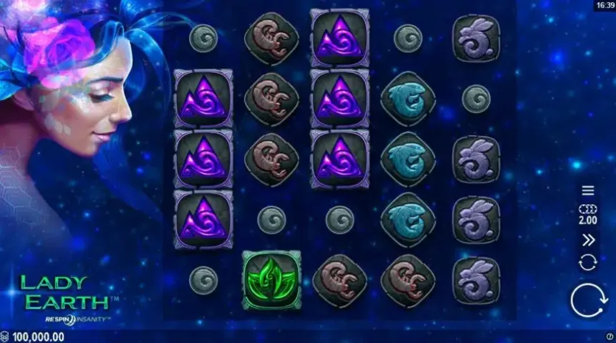 Lady Earth slot screenshot 