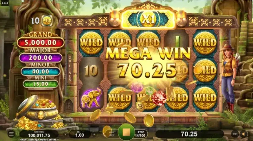 Amber Sterlings Mystic Shrine slot screenshot 5