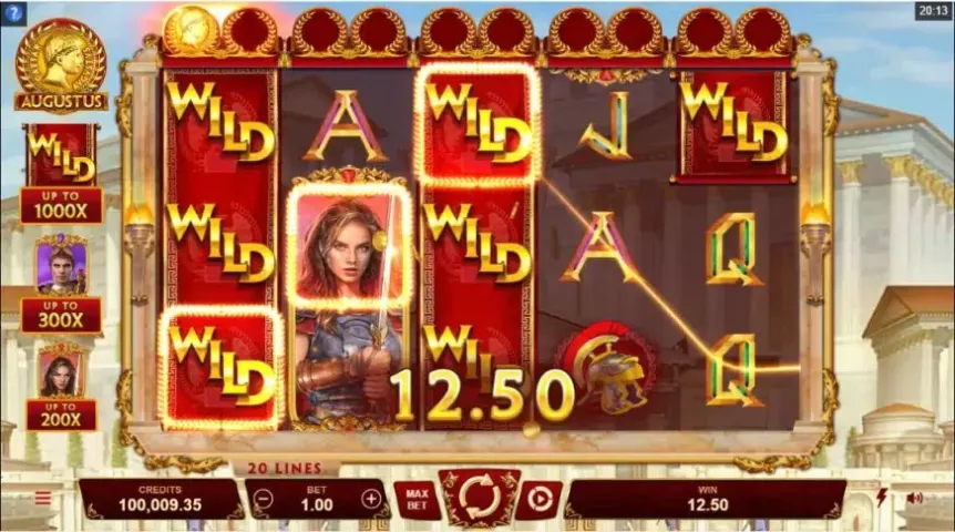 Augustus slot screenshot 