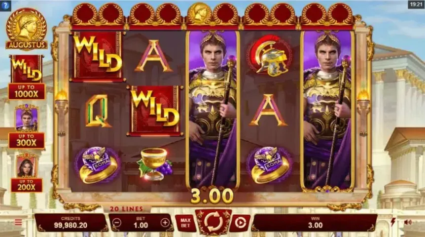 Augustus slot screenshot 2