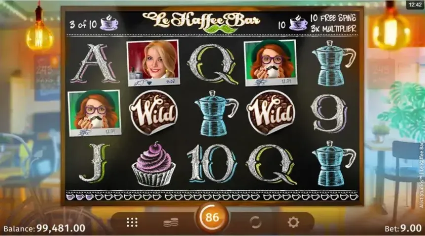 Le Kaffee Bar slot screenshot 4