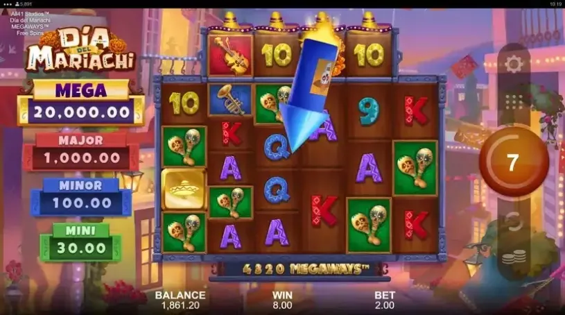 Dia del Mariachi Megaways slot screenshot 5
