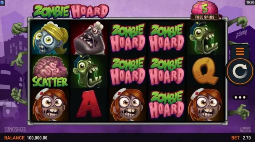 Zombie Hoard slot screenshot 