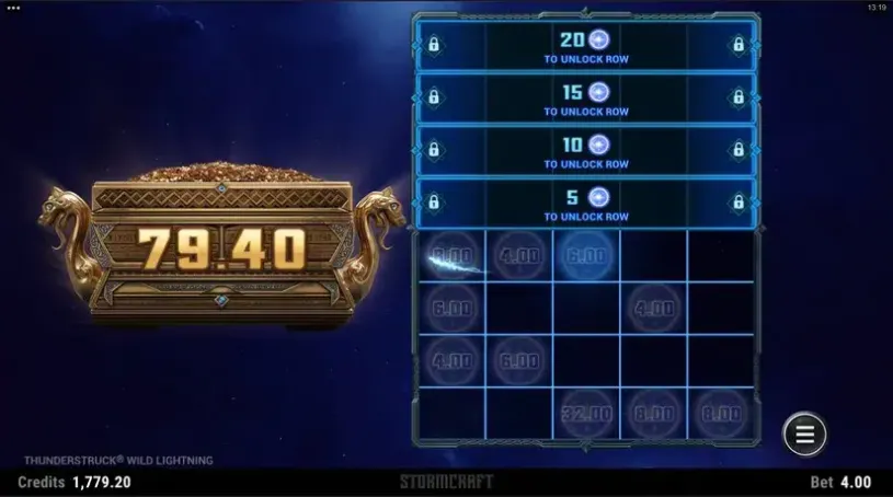 Thunderstruck Wild Lightning slot screenshot 3
