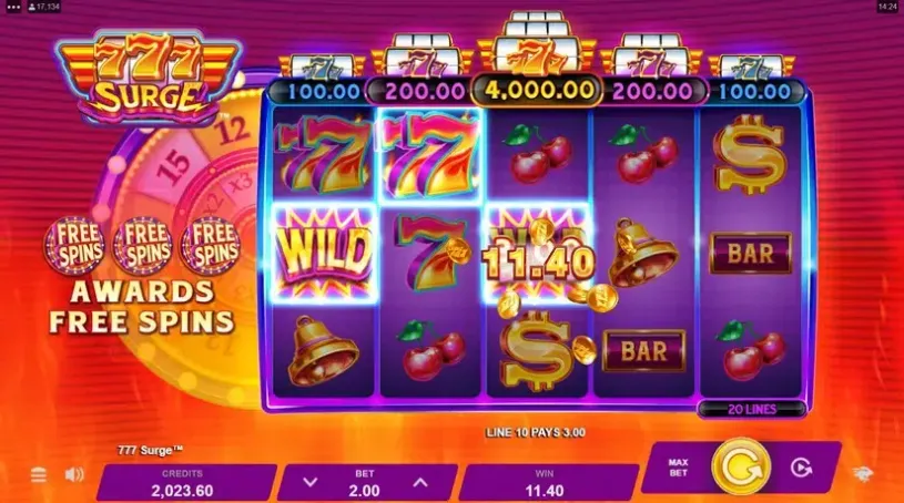 777 Surge slot screenshot 