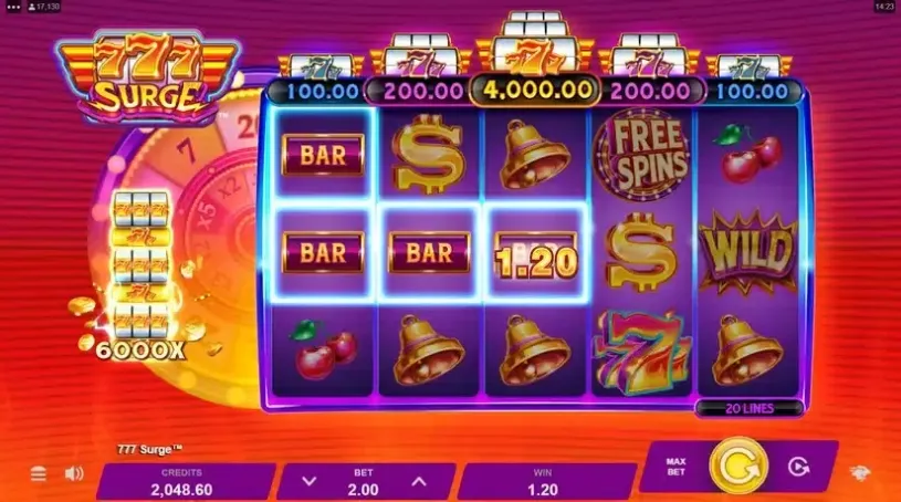 777 Surge slot screenshot 2