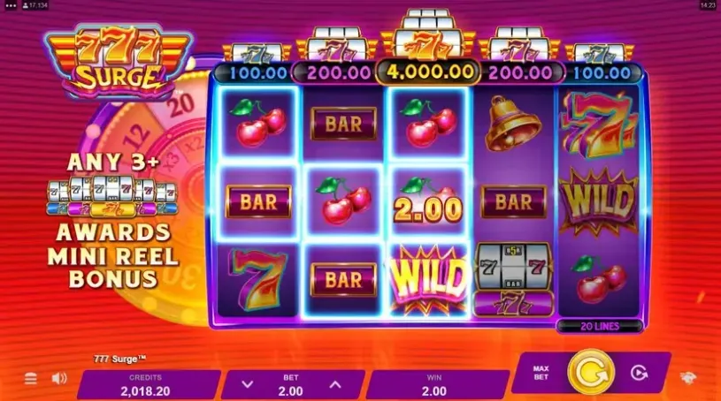 777 Surge slot screenshot 3