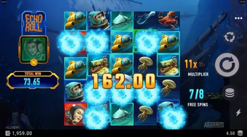 Aquanauts slot screenshot 