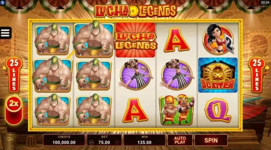 Lucha Legends slot screenshot 