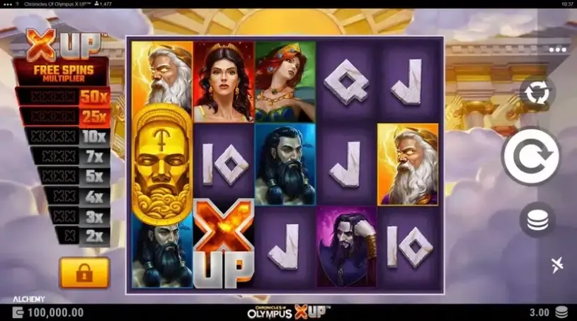 Chronicles of Olympus X UP slot screenshot 