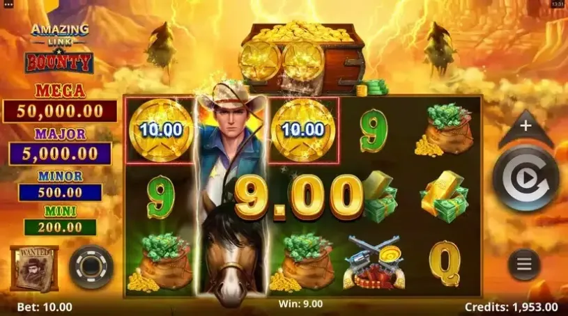 Amazing Link Bounty slot screenshot 3