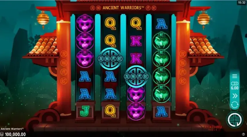 Ancient Warriors slot screenshot 