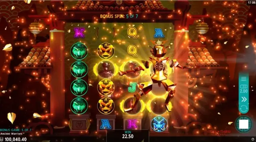 Ancient Warriors slot screenshot 