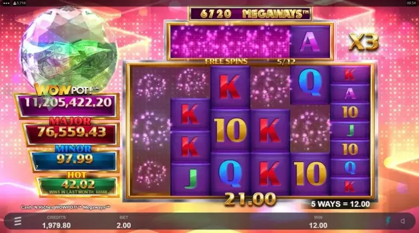 Cash ‘N Riches WowPot Megaways slot screenshot 6