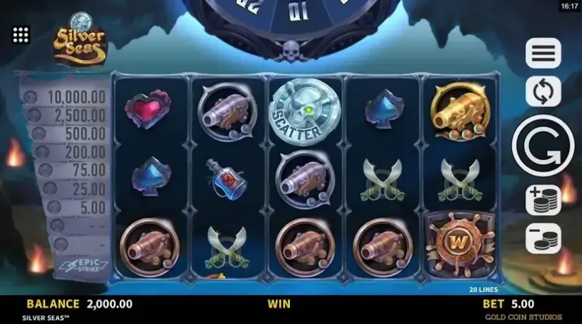 Silver Seas slot screenshot