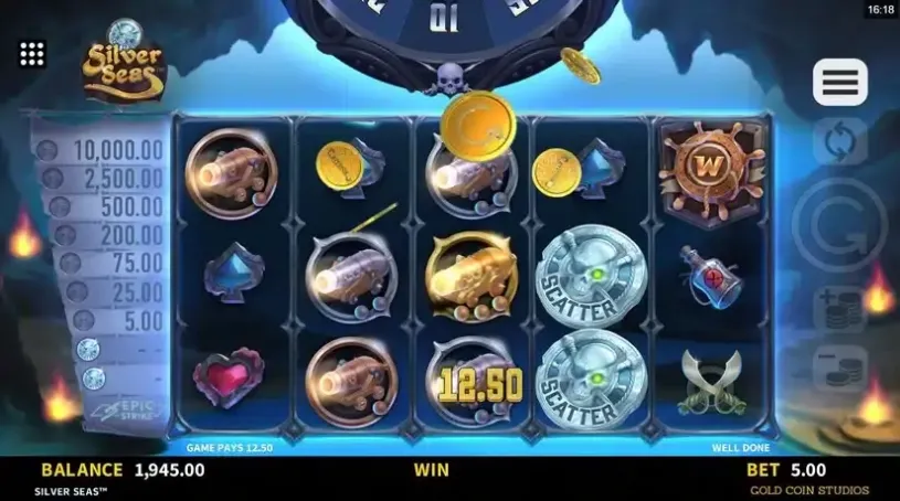 Silver Seas slot screenshot