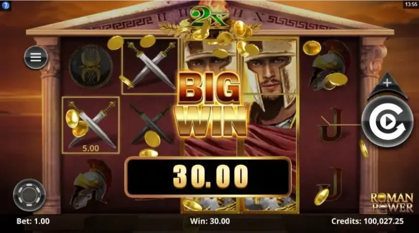 Roman Power slot screenshot 