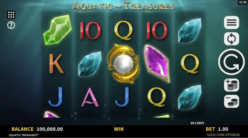 Aquatic Treasures slot screenshot 