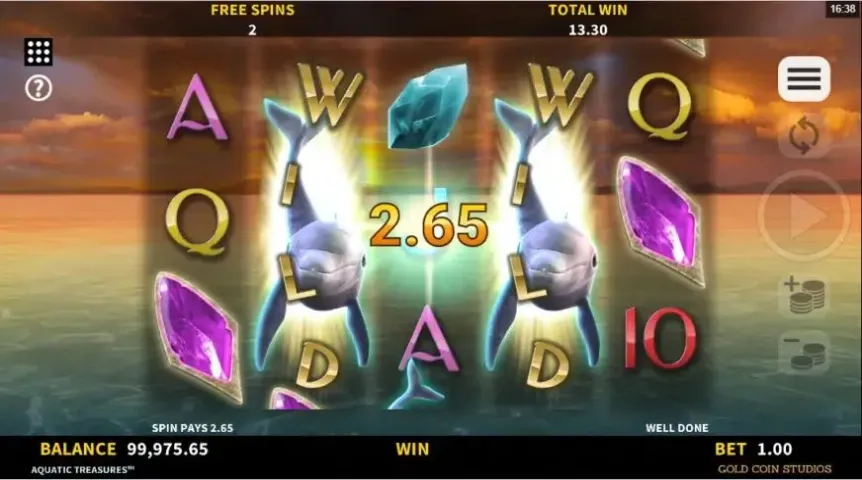 Aquatic Treasures slot screenshot 