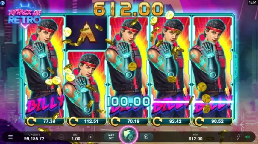 Attack on Retro slot screenshot 3
