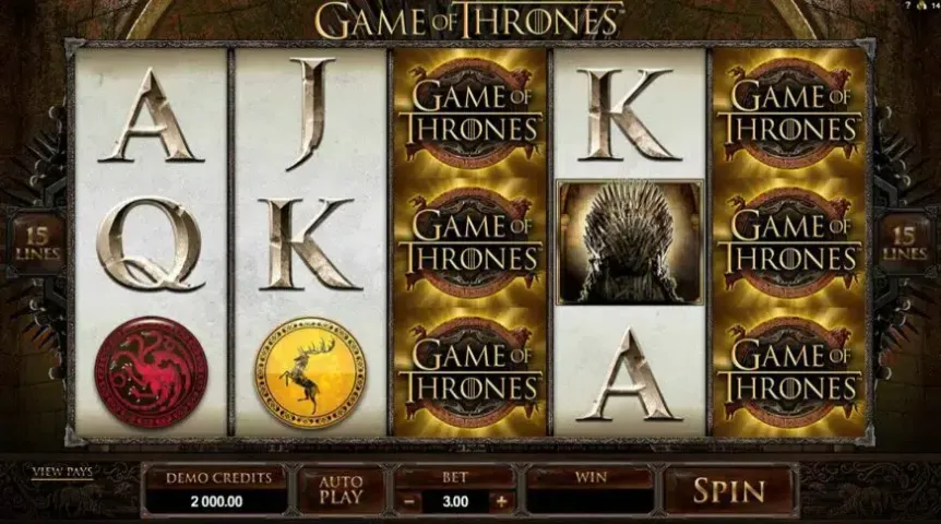 Game of Thrones slot screenshot