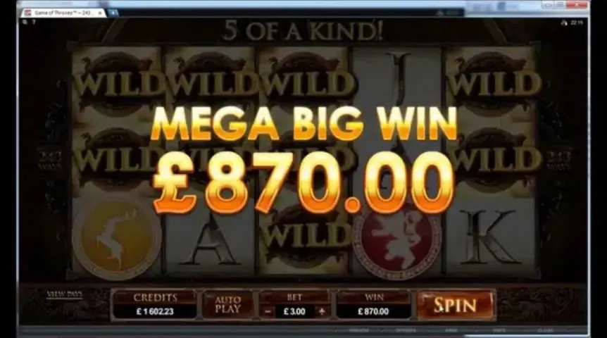 Game of Thrones slot screenshot