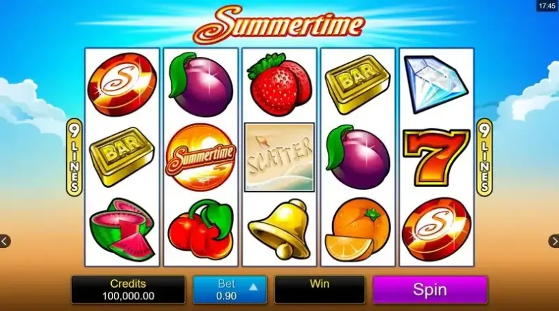 Summertime slot screenshot 