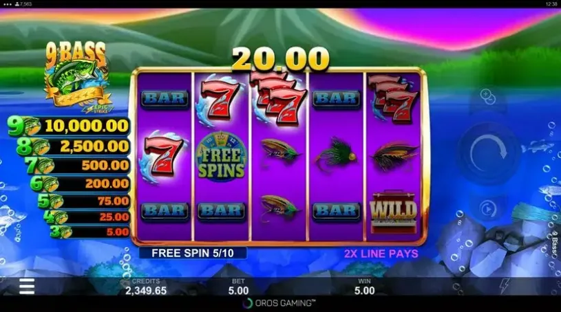 9 Bass slot screenshot 