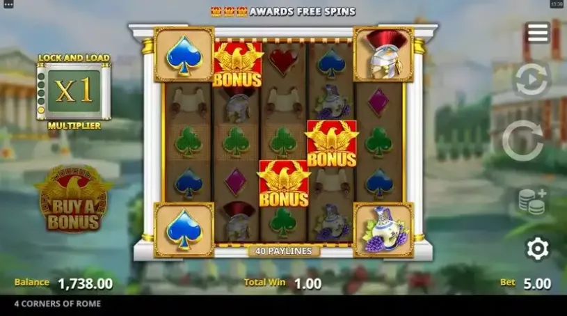 4 Corners Of Rome slot screenshot 3