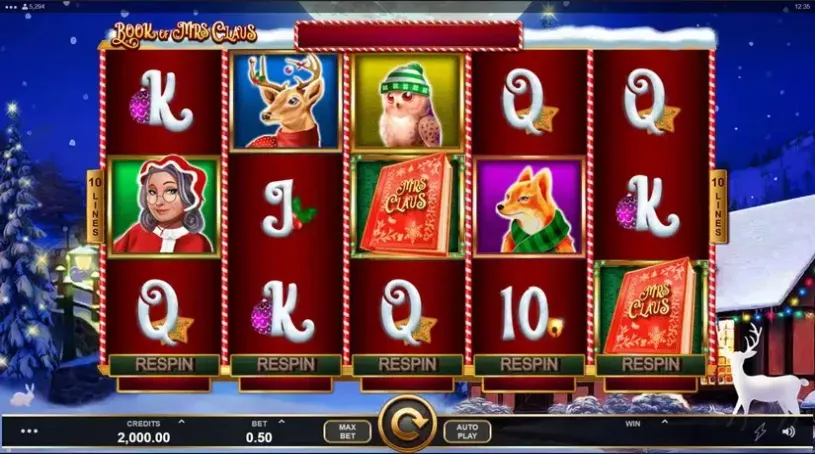 Book of Mrs Claus slot screenshot