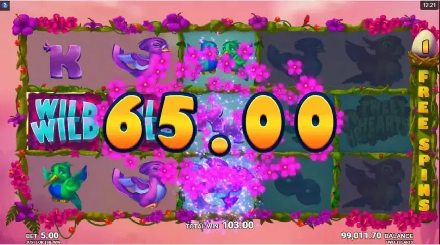 Tweethearts slot screenshot 6