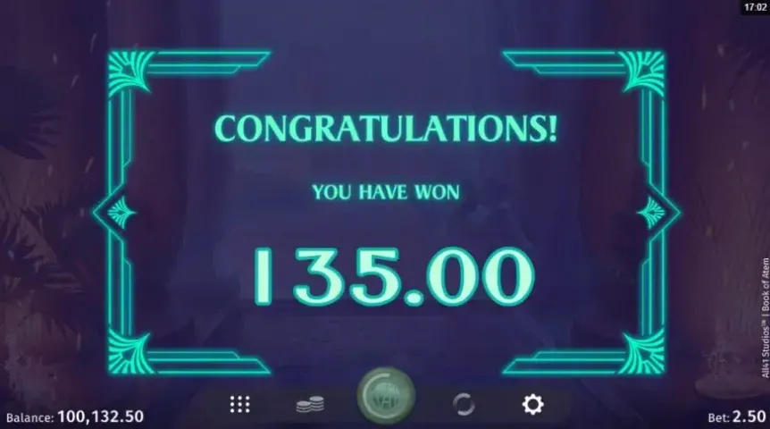 Book of Atem slot screenshot 