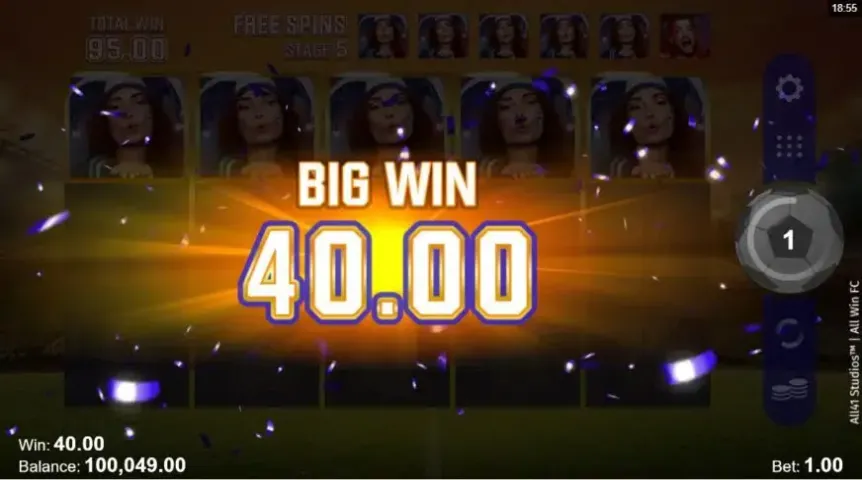 All Win FC slot screenshot 