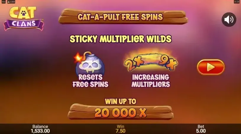 Cat Clans slot screenshot 4