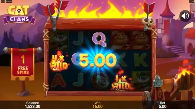 Cat Clans slot screenshot 6