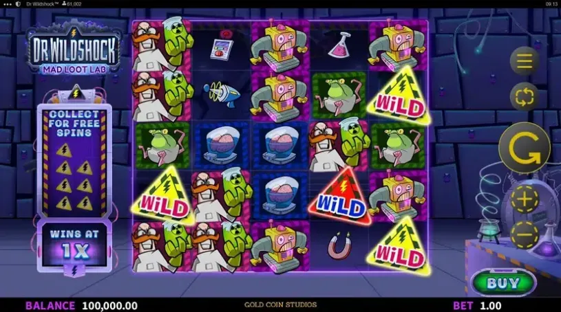 Dr Wildshock: Mad Loot Lab slot screenshot 