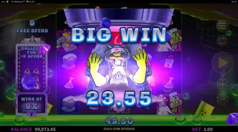 Dr Wildshock: Mad Loot Lab slot screenshot 