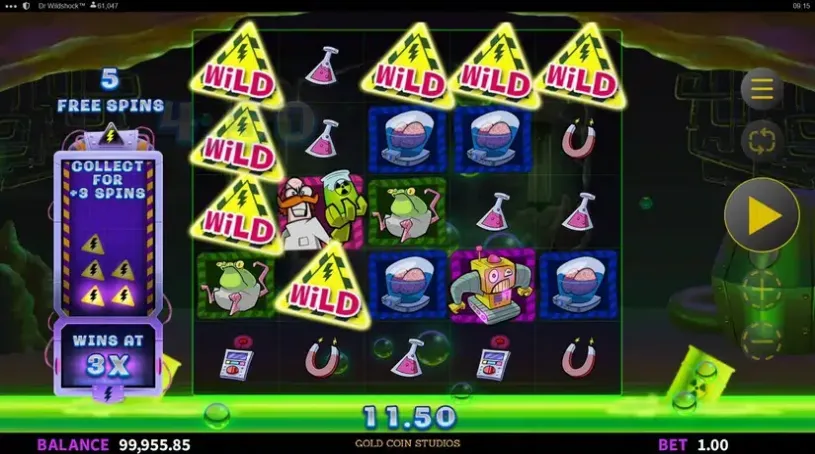 Dr Wildshock: Mad Loot Lab slot screenshot 5