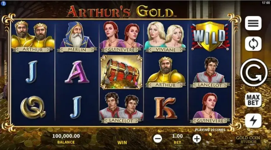 Arthur`s Gold slot screenshot 