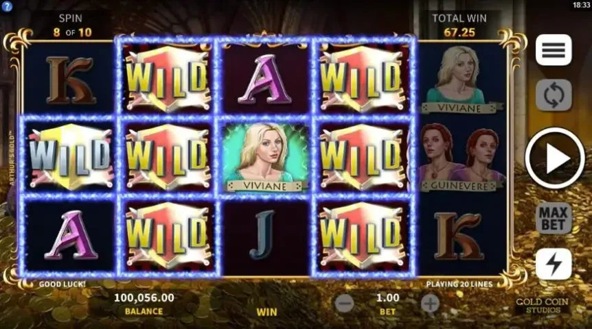 Arthur`s Gold slot screenshot 4