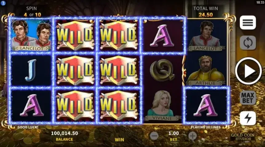 Arthur`s Gold slot screenshot 5