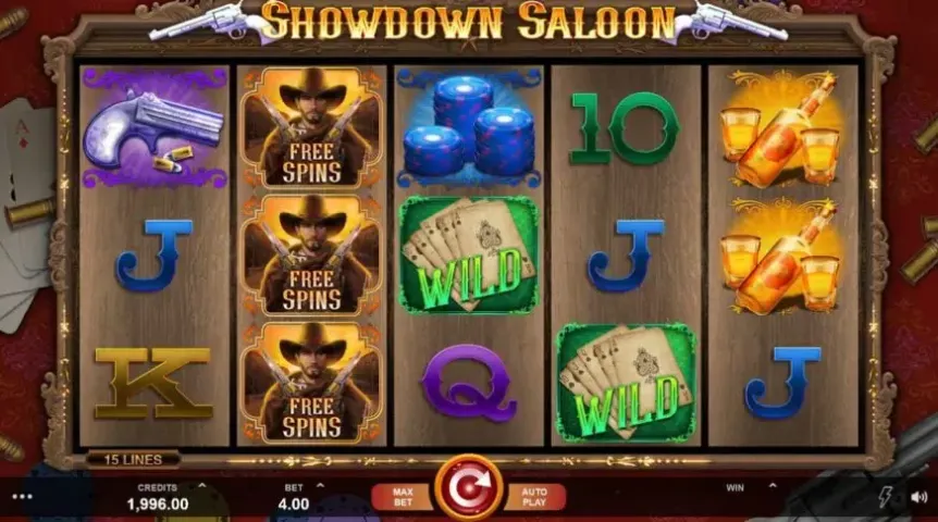 Showdown Saloon slot screenshot 