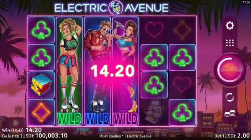 Electric Avenue slot screenshot 2