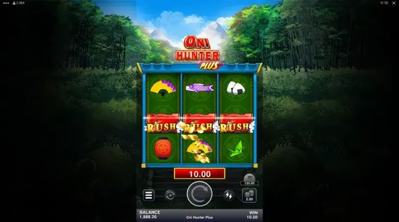 Oni Hunter Plus slot screenshot 3