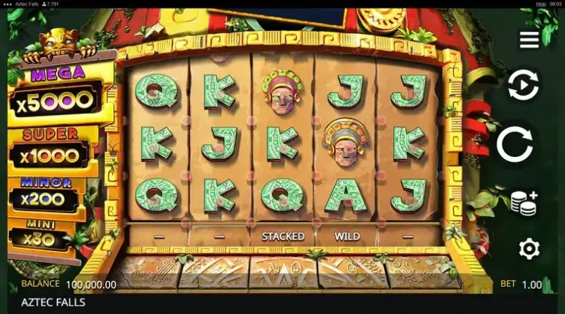 Aztec Falls slot screenshot