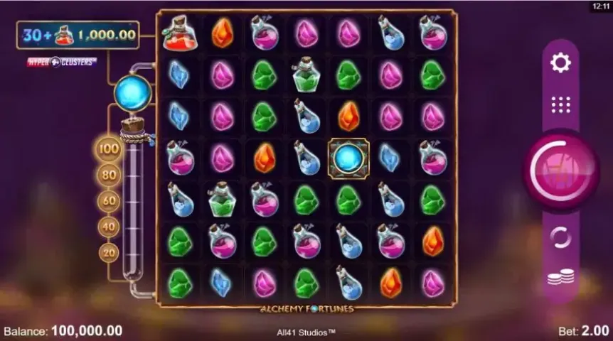 Alchemy Fortunes slot screenshot 