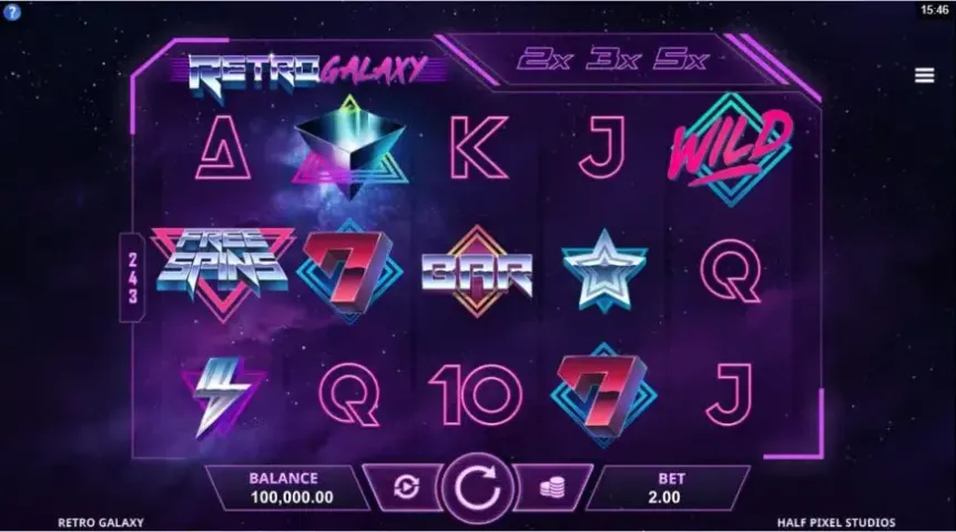 Retro Galaxy slot screenshot 1