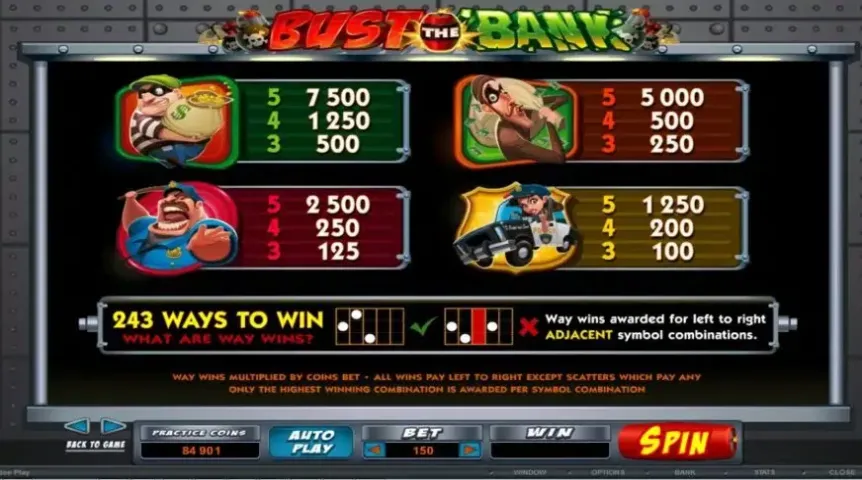 Bust The Bank slot screenshot 5