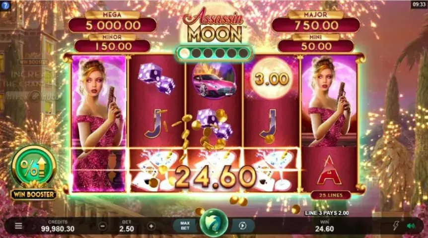 Assassin Moon slot screenshot 2